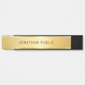 クリエイティブフェイク金ゴールドモダングラマー サインプレート (正面)