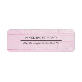 クリエイティブフェミニンピンクウォーシンプルルエレガントモダン ラベル