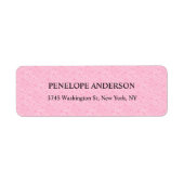 クリエイティブフェミニンピンクパタンエレガントシック ラベル (正面)