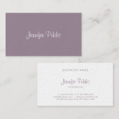 クリエイティブフリーハンドスクリプトプロフェッショナルエレガントルクセ 名刺 (正面/裏面)