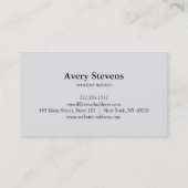 クリエイティブフリーライター書道Nibロゴ 名刺 (裏面)