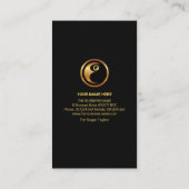 クリエイティブブシンプルラックタキシードスピやる気を起こさせるーカ 名刺 (裏面)