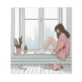 クリエイティブブックかわいい女の子 ノートパッド (正面)