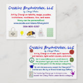 クリエイティブブラシストロークLLC名刺2023 名刺 (正面/裏面)