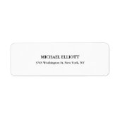 クリエイティブブラック&ホワイトクラシカルプロフェッショナルかわいい ラベル (正面)