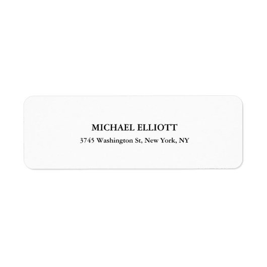クリエイティブブラック&ホワイトクラシカルプロフェッショナルかわいい ラベル (正面)