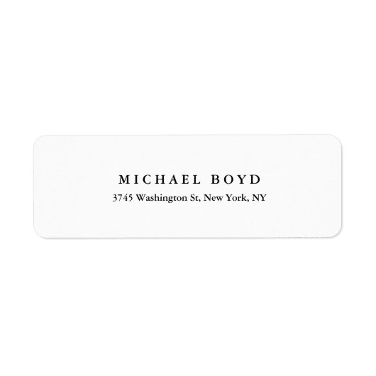 クリエイティブブラック&ホワイトクラシカルプロフェッショナル ラベル (正面)