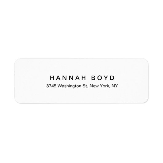 クリエイティブブラック&ホワイトモダンプロフェッショナル ラベル (正面)