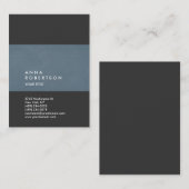 クリエイティブブルーグレートレンディーラージプロフェッショナル 名刺 (正面/裏面)