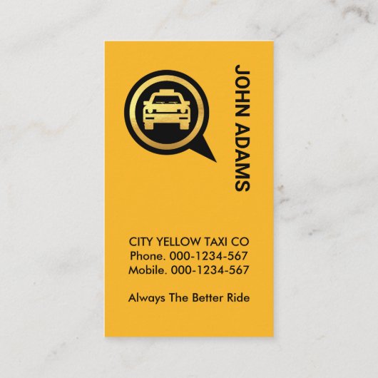 クリエイティブブルースカイフライトウイングエアポートタクシー 名刺 (裏面)