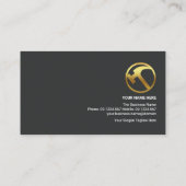 クリエイティブブルースタイリッシュルーフトップビルダーハンドイマン 名刺 (裏面)