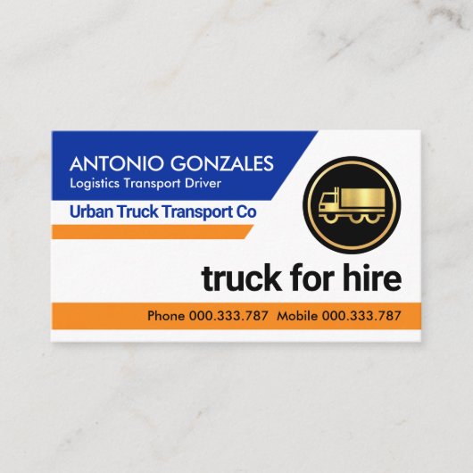 クリエイティブブルータブトラックドライバー 名刺 (正面)