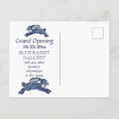 クリエイティブブルーバニービジネスグランドオープン日 案内ポストカード (裏面)