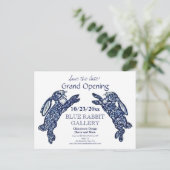 クリエイティブブルーバニービジネスグランドオープン日 案内ポストカード (スタンド正面)