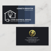 クリエイティブブルーレイヤホーム電気回路配線 名刺 (正面/裏面)