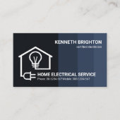 クリエイティブブルーレイヤホーム電気回路配線 名刺 (正面)
