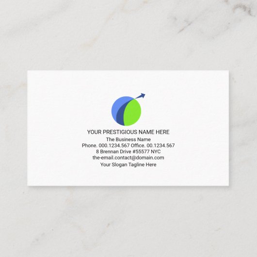 クリエイティブブルーロジスティックスロードマップの輸送アイコン 名刺 (裏面)