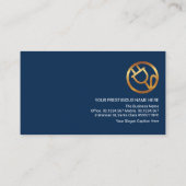 クリエイティブブルー電球スイッチ 名刺 (裏面)