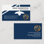 クリエイティブブルー電球スイッチ 名刺 (正面/裏面)