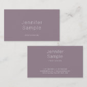 クリエイティブプお洒落ライモダンンラグジュアリープロフェッショナル 名刺 (正面/裏面)