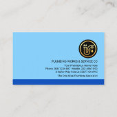 クリエイティブプラムシグネージブルーウォーター 名刺 (裏面)