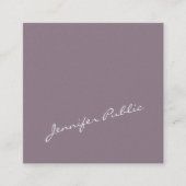 クリエイティブプレエレガントインデザインパールフィニッシュルクセ スクエア名刺 (正面)