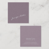 クリエイティブプレエレガントインデザインパールフィニッシュルクセ スクエア名刺 (正面/裏面)