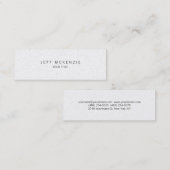 クリエイティブプレーン薄型プロフェッショナル ユニーク スキニー名刺 (正面/裏面)