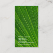 クリエイティブプレーン・グリーン・ボタニック・トレンディー・コンサルタント 名刺 (裏面)