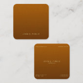 クリエイティブプロフェッショナルエレガントパールフィニッシュラグジュアリー スクエア名刺 (正面/裏面)