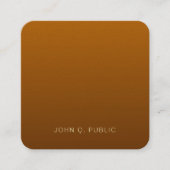 クリエイティブプロフェッショナルエレガントパールフィニッシュラグジュアリー スクエア名刺 (正面)