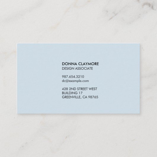 クリエイティブプロフェッショナルハニカム勾配青 名刺 (裏面)