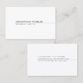 クリエイティブプロフェッショナルプモダンラミニマルイン 名刺 (正面/裏面)