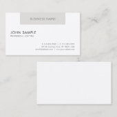 クリエイティブプロフェッショナルモダンデザインクリーンプレーン 名刺 (正面/裏面)