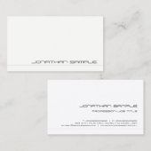 クリエイティブプロフェッショナルモダンミニマルユニークリスト 名刺 (正面/裏面)