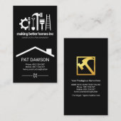 クリエイティブプロフェッショナル手作りツール屋上 名刺 (正面/裏面)