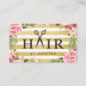 クリエイティブヘアシザータイポグラフィサロンアポイントメント 予約カード (正面)