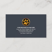 クリエイティブペットシッター看板カラフル犬猫 名刺 (裏面)