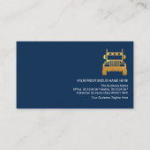 クリエイティブホワイトロジスティクスルート輸送ドライバー 名刺 (裏面)