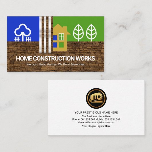 クリエイティブホームランドスケープシルバーリバー建築 名刺 (正面/裏面)