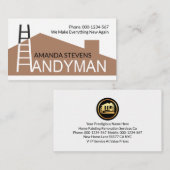 クリエイティブホームルーフトップラダーブラシビルダ 名刺 (正面/裏面)