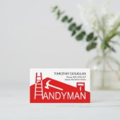 クリエイティブホームルーフトップラダーブラシ建物 名刺 (スタンド正面)