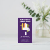 クリエイティブホームローラーブラシハンディーマンペンキ 名刺 (スタンド正面)