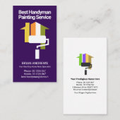 クリエイティブホームローラーブラシハンディーマンペンキ 名刺 (正面/裏面)