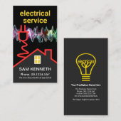 クリエイティブホーム屋上電気稲妻回路 名刺 (正面/裏面)