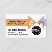 クリエイティブホーム移動矢印ロジスティクス 名刺 (正面)