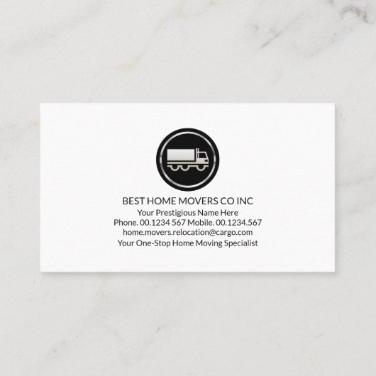 クリエイティブホーム移動矢印 名刺 (裏面)