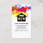 クリエイティブホーム絵を描ブラシ 名刺 (裏面)