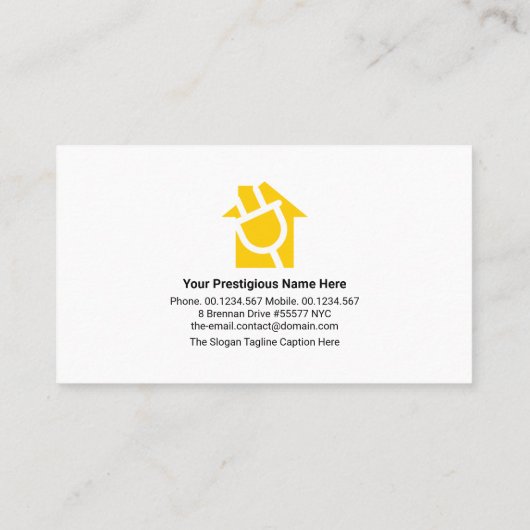 クリエイティブホーム電気配線縁ど電気技師 名刺 (裏面)