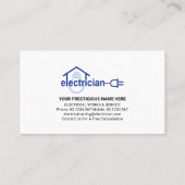 クリエイティブホーム電線電気技師 名刺 (裏面)